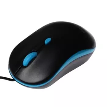 Мышь Perfeo MOUNT, проводная, оптическая, 800-1600 dpi, USB, чёрный