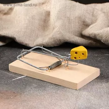 Мышеловка деревянная "Ретро", 12 х 6 см