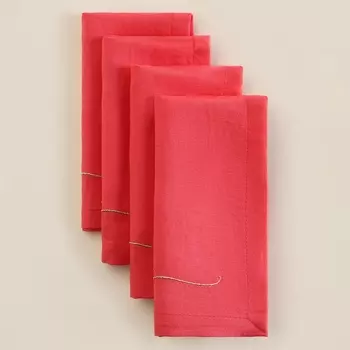 Набор салфеток SL HOME Merry, 4040 см - 4 шт., лён 100%, 170 г/м