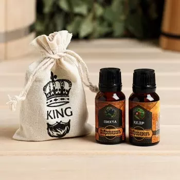 Набор эфирных масел "KING" пихта, кедр 2 шт, 17 мл "Добропаровъ"