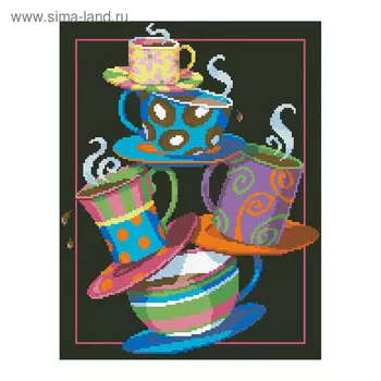 Набор алмазной вышивки «Кофе, чай!»