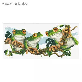 Набор алмазной вышивки «Лягушки»