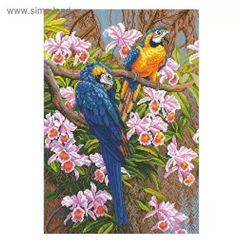 Набор алмазной мозаики «Попугаи»