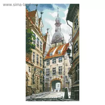 Набор алмазной вышивки «Рижская улочка»