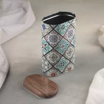 Набор банок для сыпучих продуктов «Пэчворк», 2/1,2 л, 2 шт