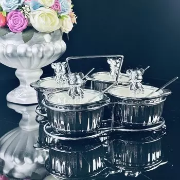 Набор банок Lenardi, 150 мл, 4 шт