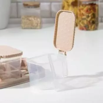 Набор банок на подставке для сыпучих продуктов, 3 шт, 22,511,58,5 см, цвет МИКС