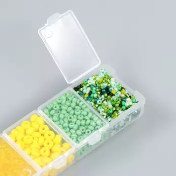 Набор бисера "Preciosa" Чехия 7 цв. 90 гр.