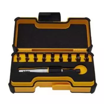 Набор бит Felo 02071946, ударных, серия Impact, с держателем бит, PZ/PH/Tx, кейс, 19 шт.