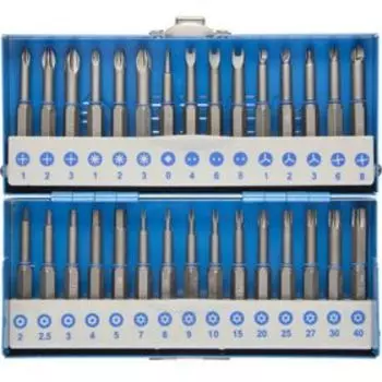 Набор бит "ЗУБР", спец.профили, обточенные, хромомолибденовая сталь, 50 мм, 30 предметов