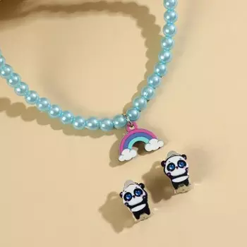 Набор бижутерии «Добавь яркости» бусы и серьги-клипсы