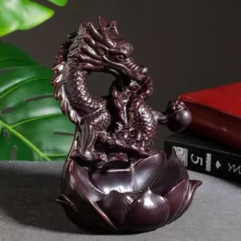 Подставка для благовоний TAKE IT EASY «Дракон с лотосом», набор благовоний конусы, стелющийся дым, 221019 см