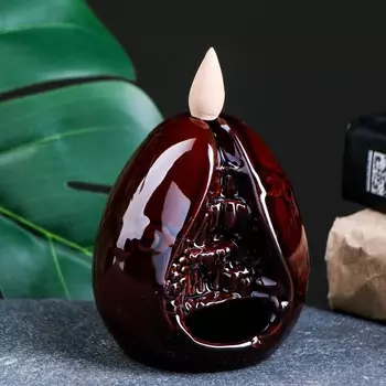 Подставка для благовоний TAKE IT EASY «Гора Тинг», набор благовоний конусы, стелющийся дым, 9810 см