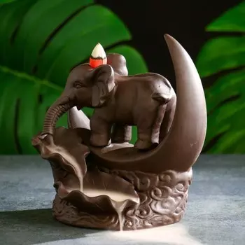 Набор благовоний на подставке "Лунный слон" 15х10х17см