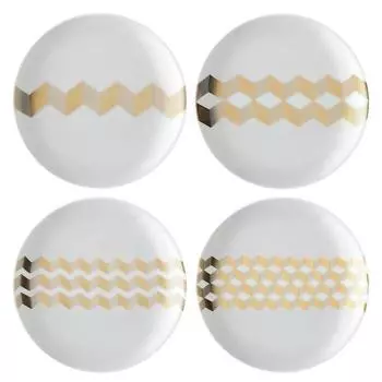Набор блюдец Signature Chevron, 16 см, 4 шт