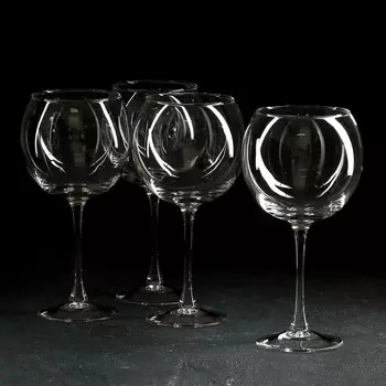 Набор стеклянных бокалов для коктейля «Время дегустаций. Коктейль», 650 мл, 4 шт