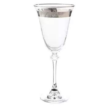 Набор бокалов для красного вина Asio, декор «Панто, платиновая лента», 250 мл x 6 шт.