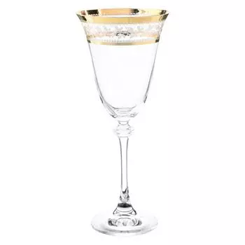 Набор бокалов для красного вина Asio, декор «Панто золото», 250 мл x 6 шт.