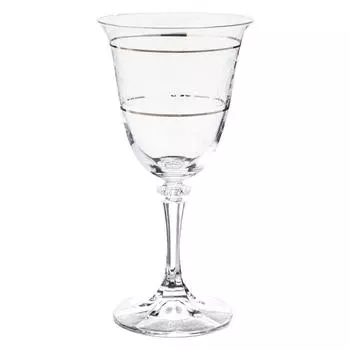 Набор бокалов для красного вина Branta, декор «Панто, 2 отводки платина», 290 мл x 6 шт.