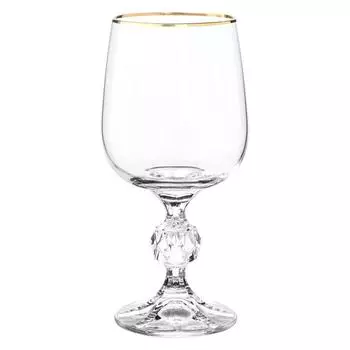 Набор бокалов для красного вина Sterna, декор «Отводка золото», 230 мл x 6 шт.