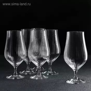 Набор бокалов для пива CRYSTALEX «Тулипа», 540 мл, 6 шт