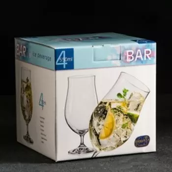 Набор бокалов для пива «Охота. Ассорти», 550 мл, 4 шт