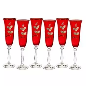 Набор бокалов для шампанского «Анжела» 190 мл, 6 шт