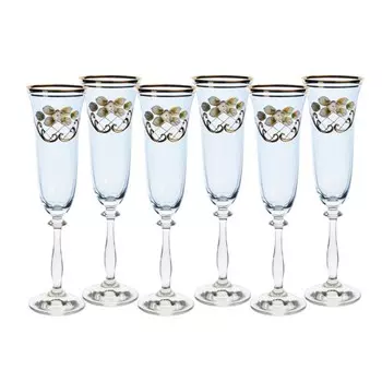 Набор бокалов для шампанского «Анжела» 190 мл, 6 шт