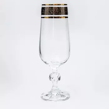 Набор бокалов для шампанского Crystalex «Клаудия. Эксклюзив», 180 мл, 6 шт