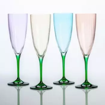 Набор бокалов для шампанского «Кэти» 220 мл, 4 шт