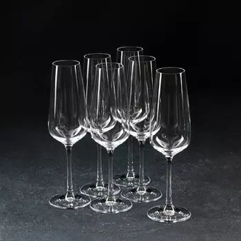 Набор бокалов для шампанского «Жизель», 190 мл, 6 шт