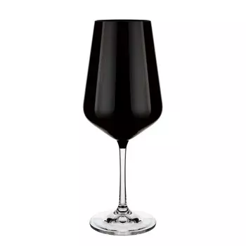 Набор бокалов для вина Crystalex «Сандра», 450 мл, 6 шт, цвет чёрный