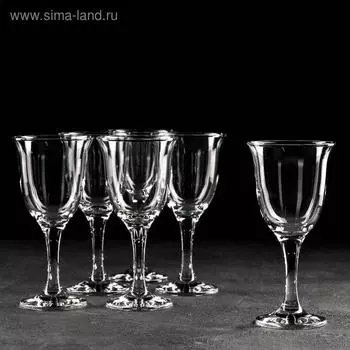 Набор стеклянных бокалов для вина «Далида», 300 мл, 6 шт