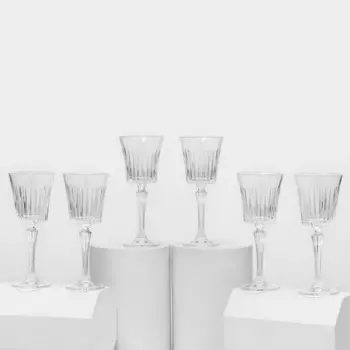 Набор бокалов для вина RCR Timeless, 230 мл, хрустальное стекло, 6 шт