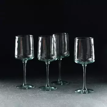Набор бокалов стеклянных Iconic, 340 мл, 4 шт, цвет зеленый