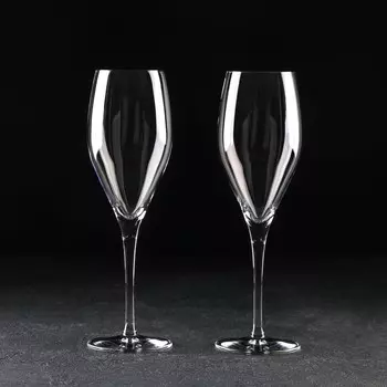 Бокалы Paabahe «Nude. Винтаж», 335 мл, стекло, прозрачные, набор 2 шт