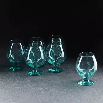 Набор бокалов «Волна», стеклянный, 385 мл, 6 шт