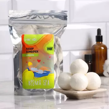 Набор бомбочек для ванны в «Время СПА» 540 г в пакете