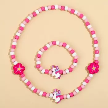 Набор браслет и бусы «Волшебной девчуле» 7 х 9 см