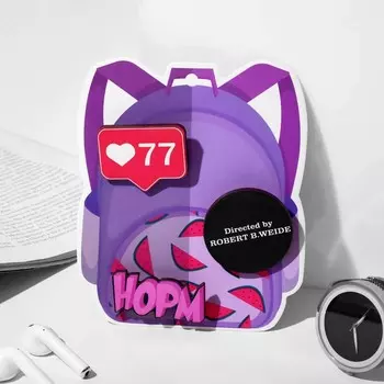 Набор брошей деревянных (3 шт.) «Рюкзак» норм, цветные