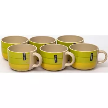 Набор бульонниц Elrington «Аэрограф. Зелёный луг», 500 мл, 6 шт