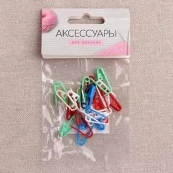 Набор булавок, 2,2 0,8 0,3 см, 20 шт, цвет разноцветный