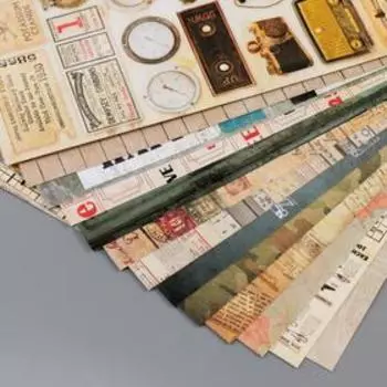 Набор бумаги для скрапбукинга "I've got your six" 12 листов 30.5х30.5см 190гр/м2