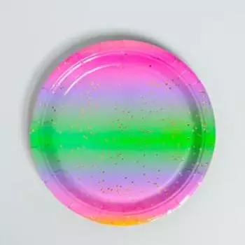 Набор бумажной посуды «С днём рождения», единорог