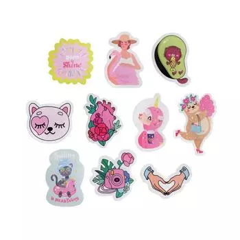 Набор бумажных наклеек Shine, 7 × 6 см, 10 шт