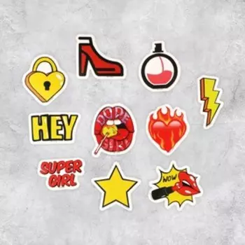 Набор бумажных наклеек Star, 10 шт