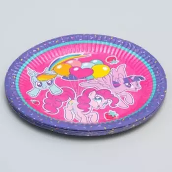 Набор бумажных тарелок "С Днем Рождения", My Little Pony, 18 см, 10 шт