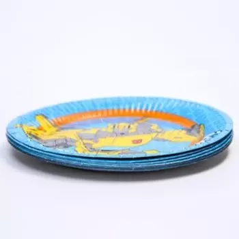 Набор бумажных тарелок "С Днем Рождения", Трансформеры, 18 см, 10 шт