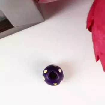 Набор бусин для творчества дерево "Шарик с цветочком" набор 50 шт МИКС 1х1х1 см