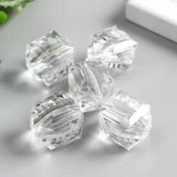 Бусины для творчества пластик «Кристалл прямоугольный», набор 5 шт., 2.321.9 см